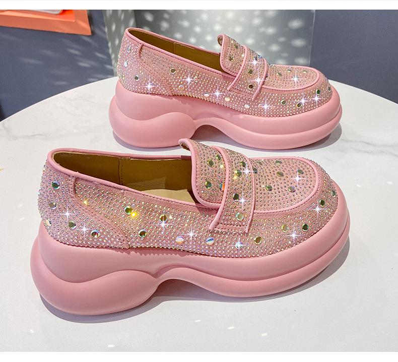 Crystal High Quality Retro Loafers