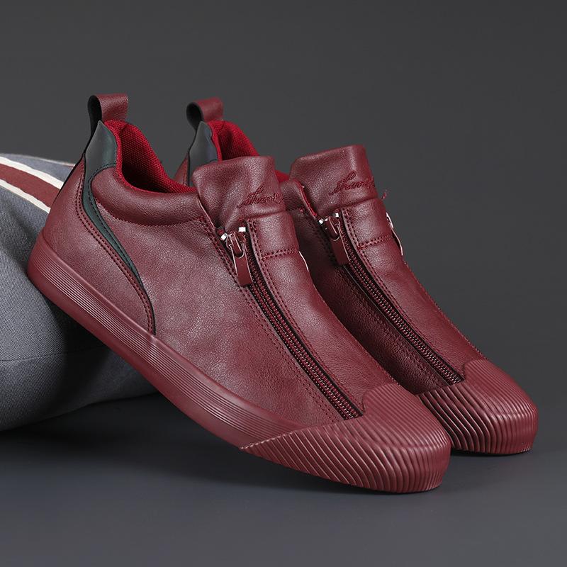 Double Zipper Casual Versatile Shoes