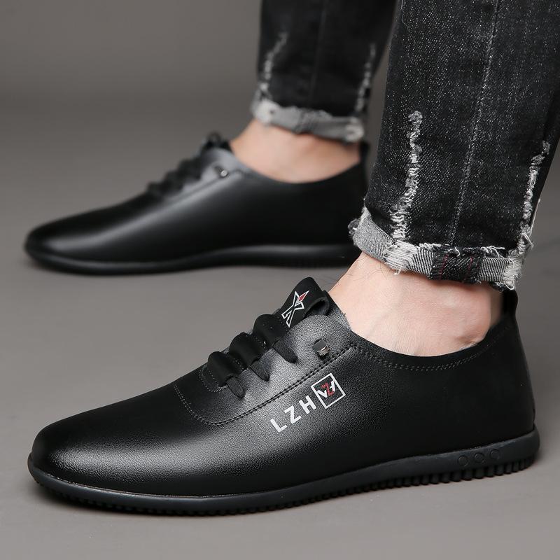 Leather Lightweight Soft-Soled Shoes