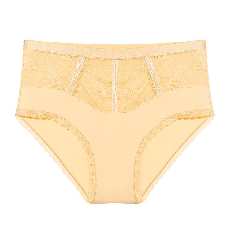 High Waist Bikini Ice Silk Lace Gynecological Panties