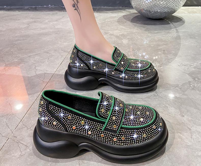 Crystal High Quality Retro Loafers