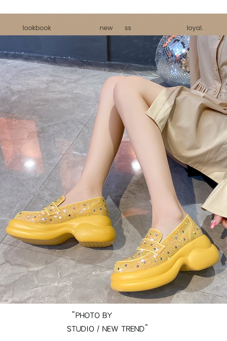Crystal High Quality Retro Loafers