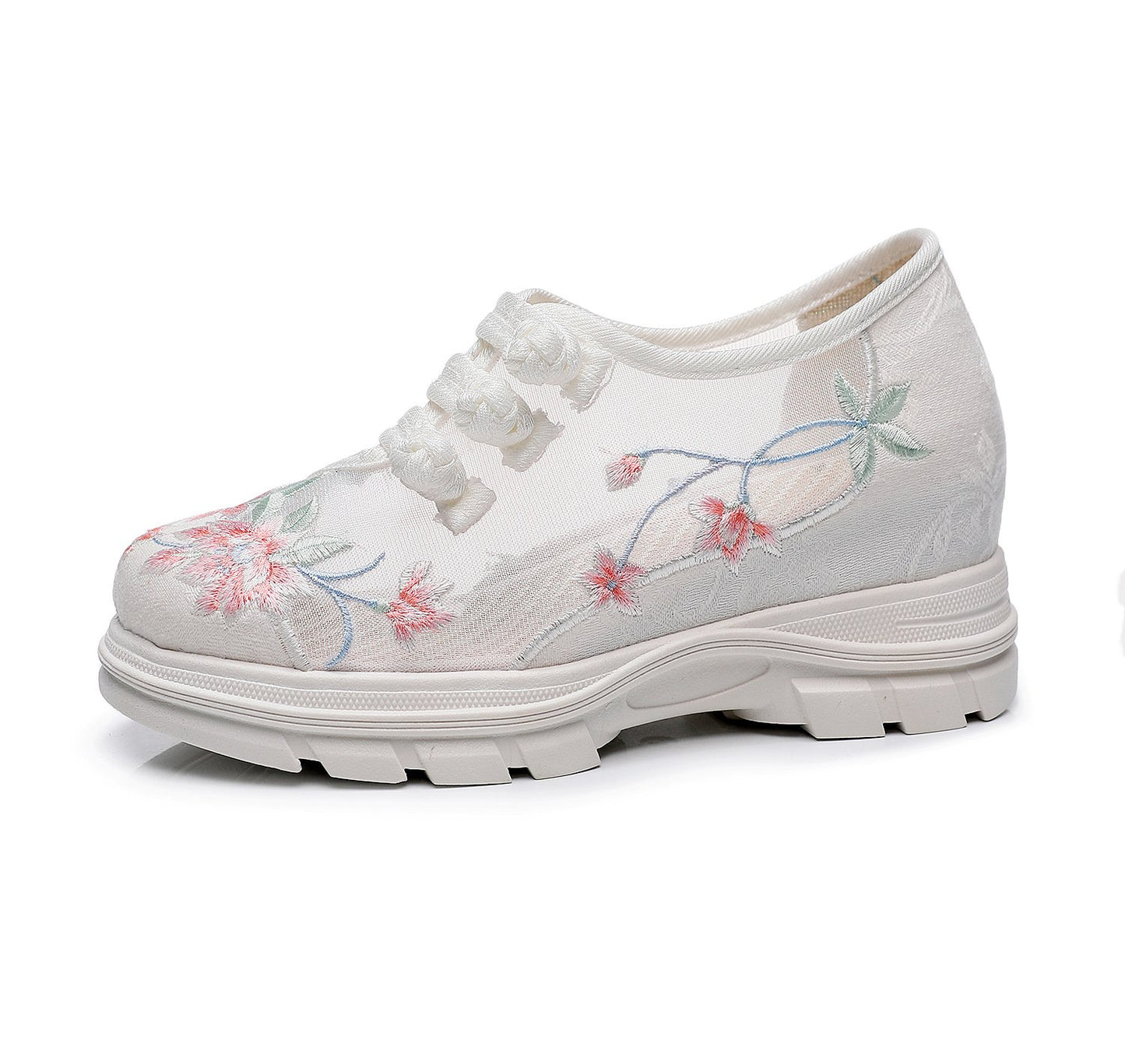 Flower Embroidered Breathable Soft Shoes