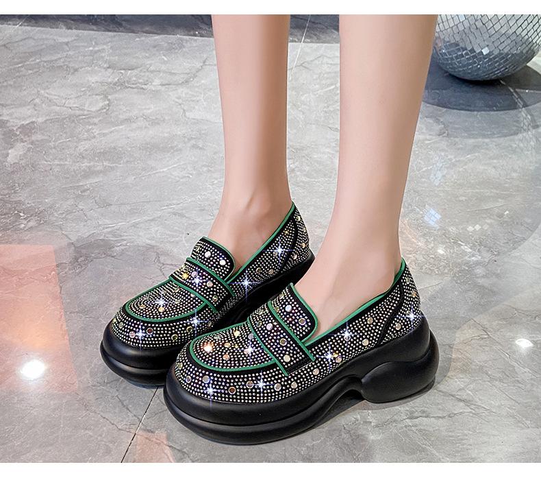 Crystal High Quality Retro Loafers