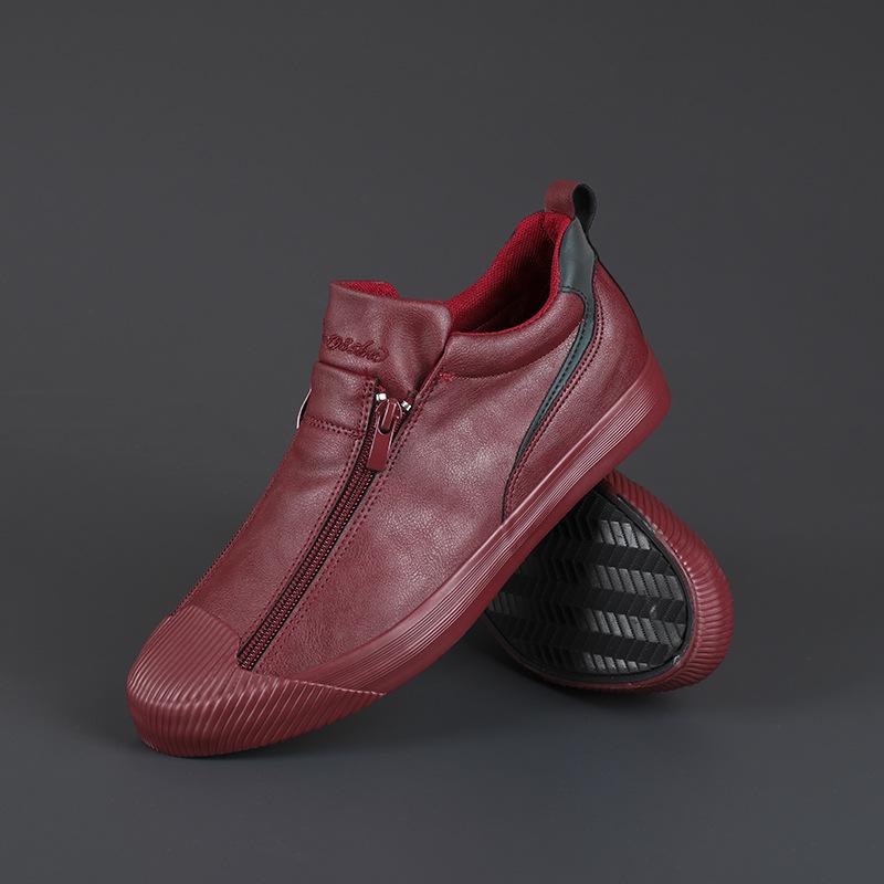 Double Zipper Casual Versatile Shoes