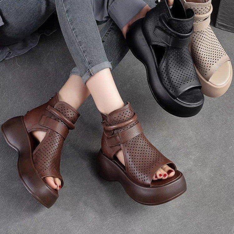 Vintage Casual High Quality Leather Sandals