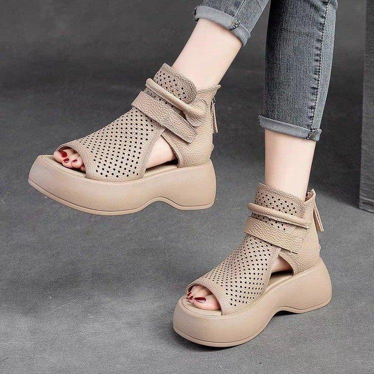 Vintage Casual High Quality Leather Sandals