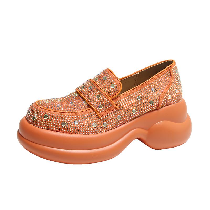 Crystal High Quality Retro Loafers