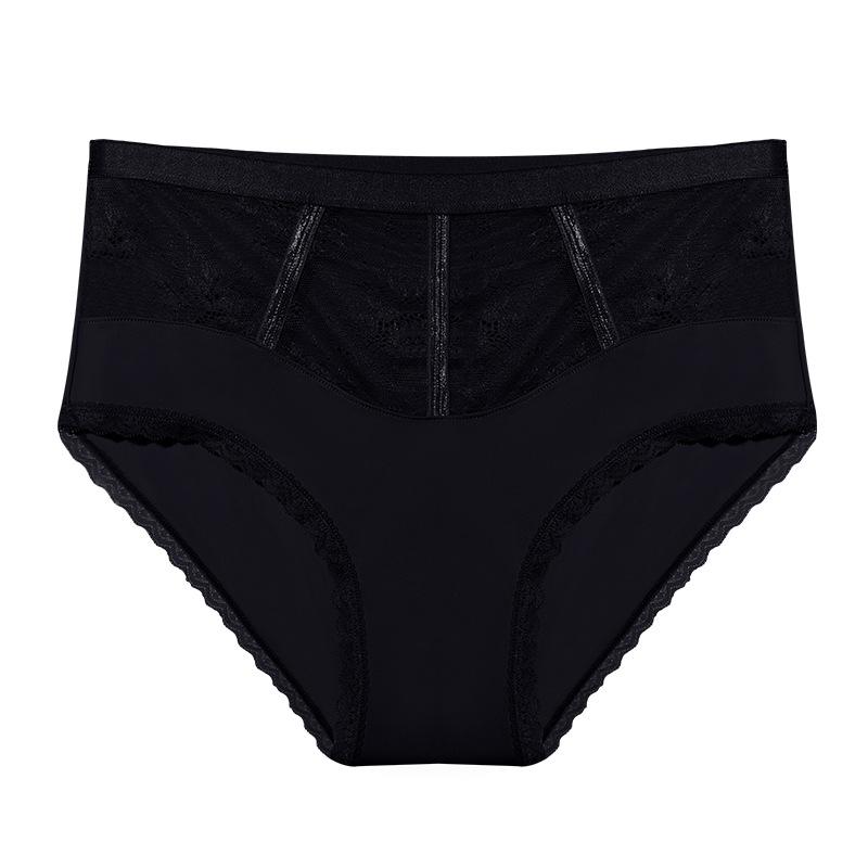 High Waist Bikini Ice Silk Lace Gynecological Panties