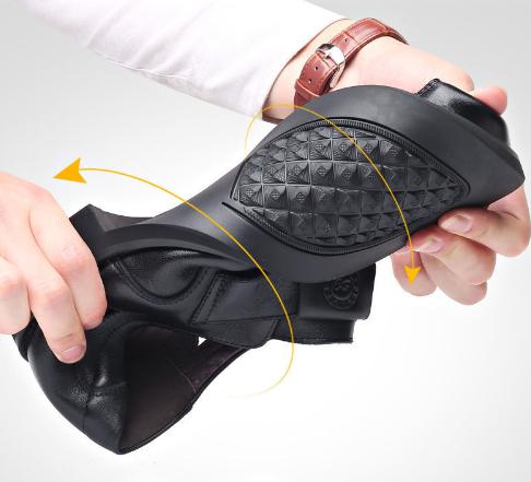 Cowhide Soft Breathable Hollow Sandals