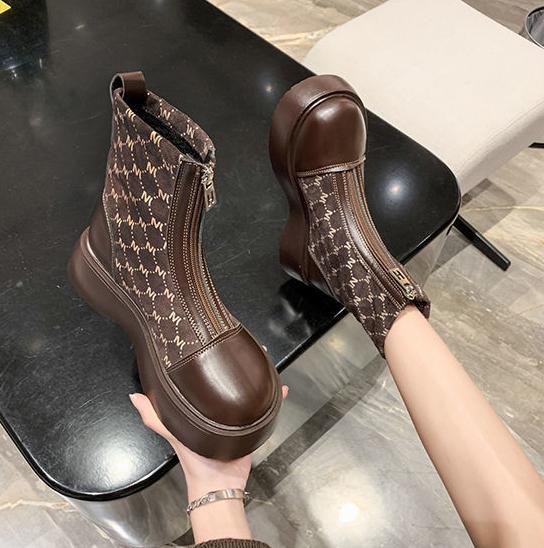 Beauty Versatile Zipper Boots