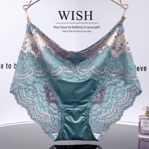 Lace Embroidery Silk Breathable Gynecological Panties
