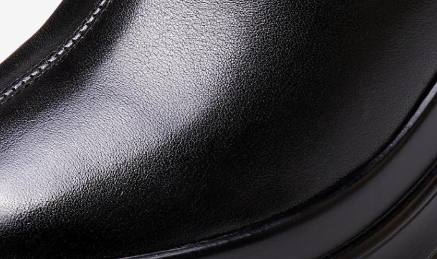 Leather Wedge Snow Boots