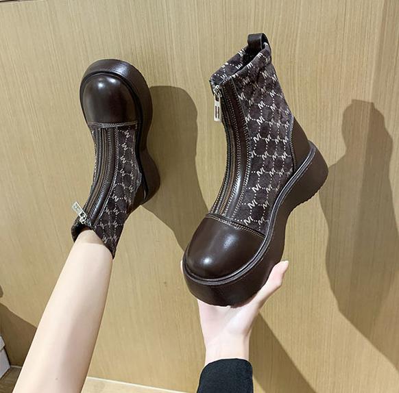 Beauty Versatile Zipper Boots
