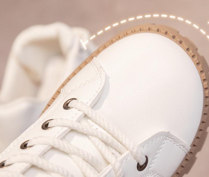 Platform Leather Casual Lace Up Shoes