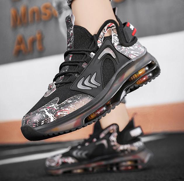 Men's Air-Cushioned Flying Woven Sports Shoes