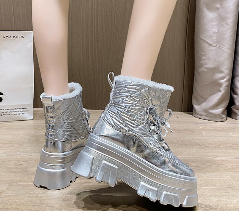Waterproof Thick-Sole Platform Snow Boots