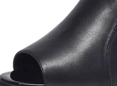 Fish Mouth Block Elegant High Heels Sandals