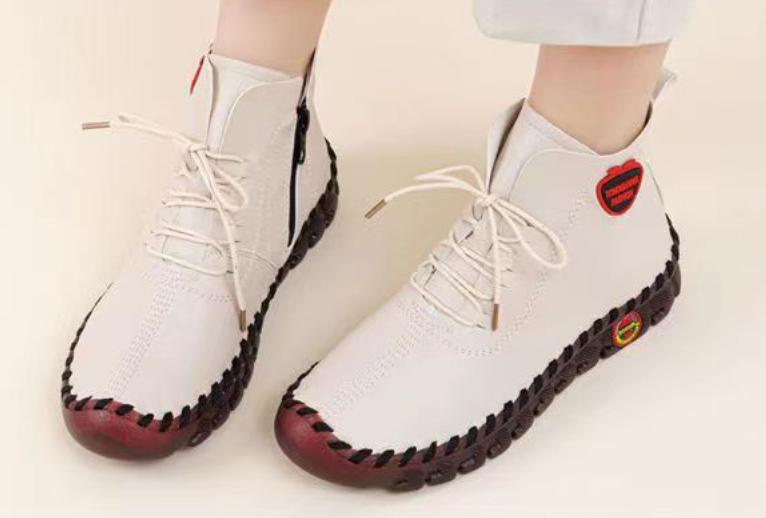 New Platform Leather Non-Slip Sneakers