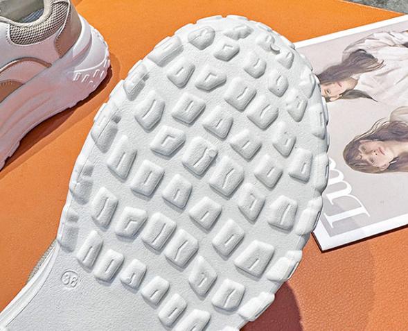 Comfy Leather Casual Air Mesh Sneakers