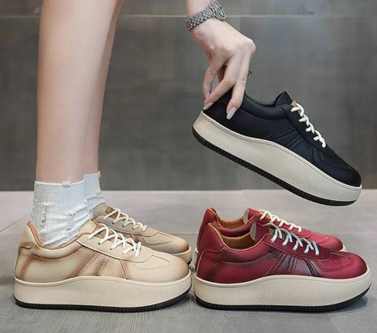 Soft Leather Rocking Shoes