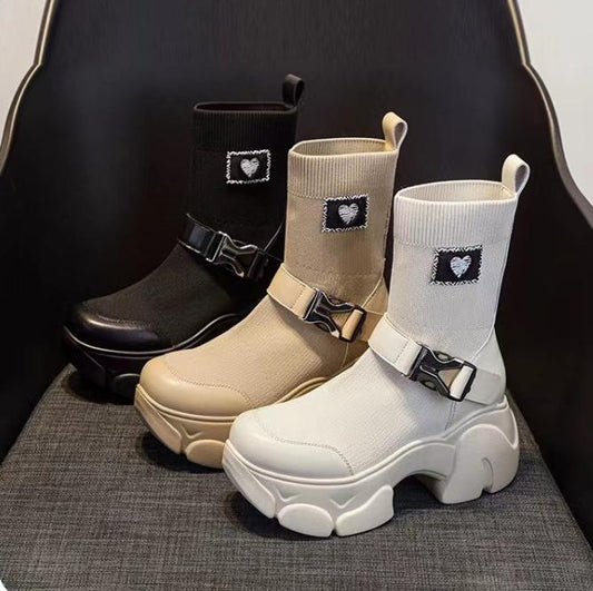 Knitted Stretch Comfortable Boots