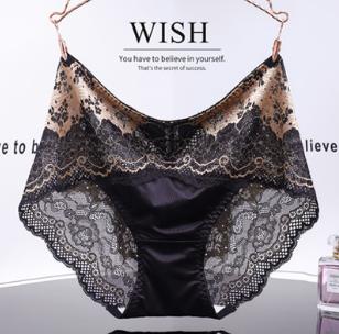 Lace Embroidery Silk Breathable Gynecological Panties