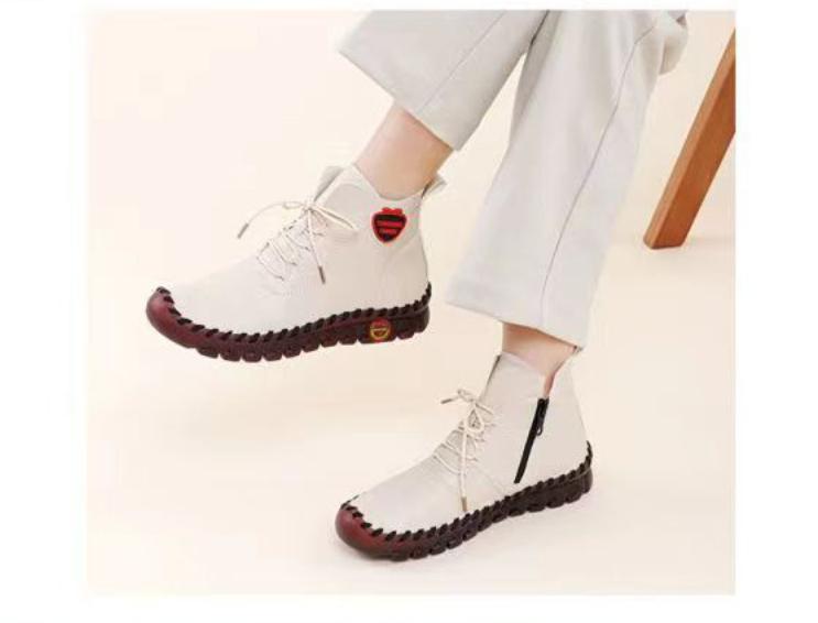 New Platform Leather Non-Slip Sneakers