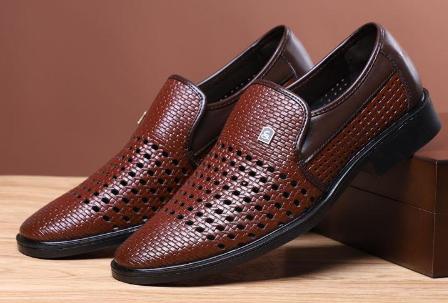 Men's Hollow Breathable Soft Bottom Shoes