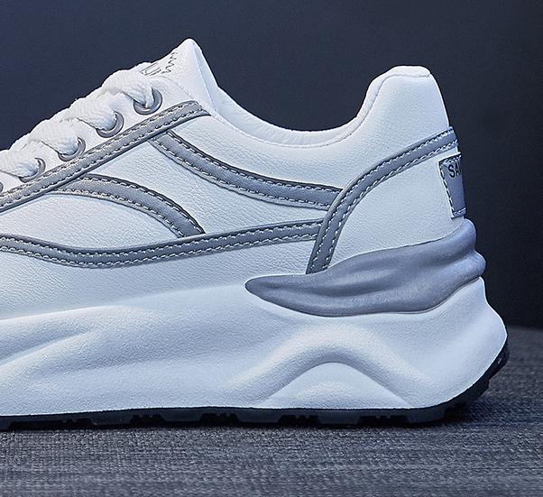 Versatile Leather Platform Shoes