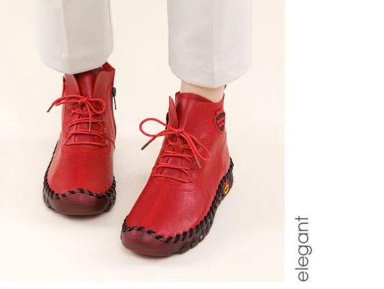 New Platform Leather Non-Slip Sneakers