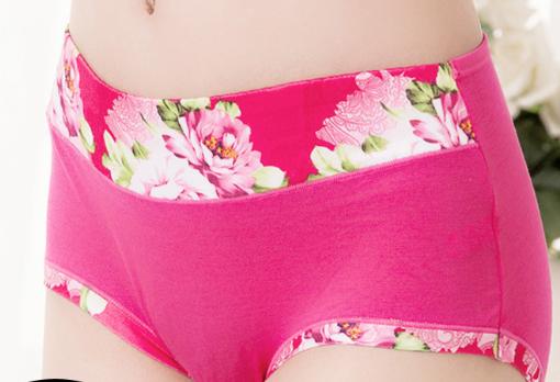 Flower Antibacterial Cotton Gynecological Panties
