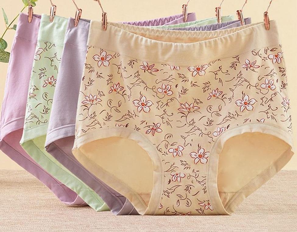 Floral Cotton Gynecological Panties