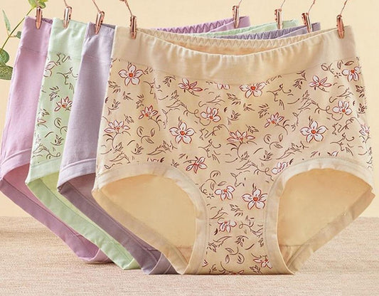 Floral Cotton Gynecological Panties