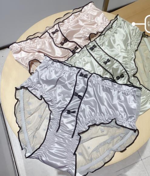 Bow Lace Elastic Antibacterial Gynecological Panties