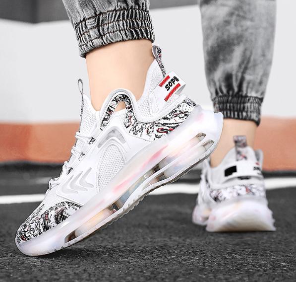 Men's Air-Cushioned Flying Woven Sports Shoes
