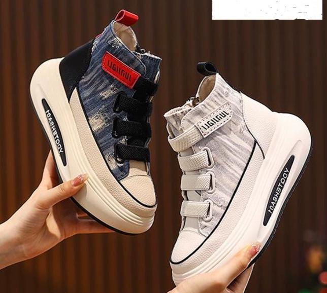 Denim Canvas Velcro Versatile Shoes