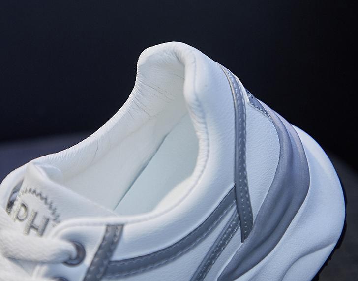 Versatile Leather Platform Shoes