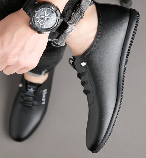 Leather Lightweight Soft-Soled Shoes