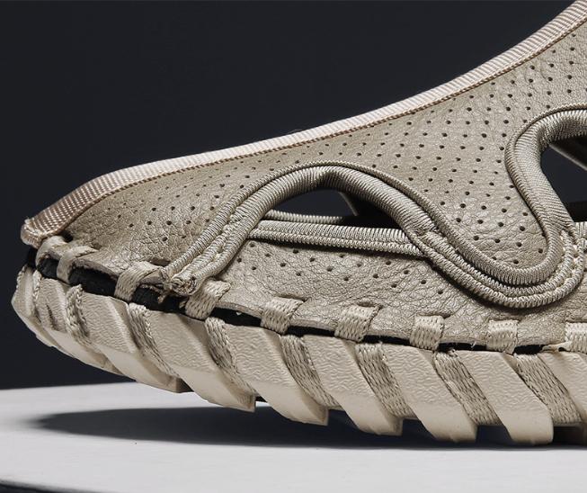 Handmade Leather Casual Velcro Shoes