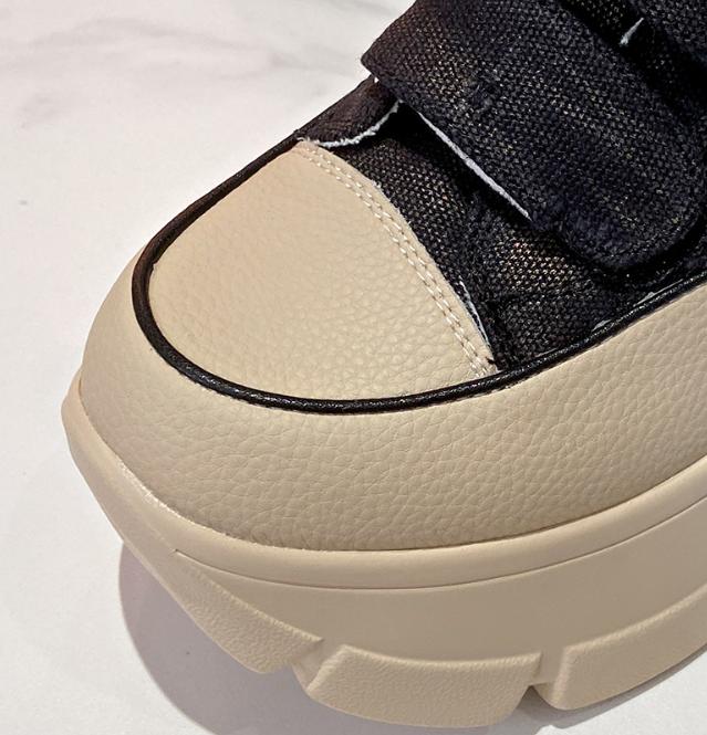 Denim Velcro Thick-Sole Casual Shoes
