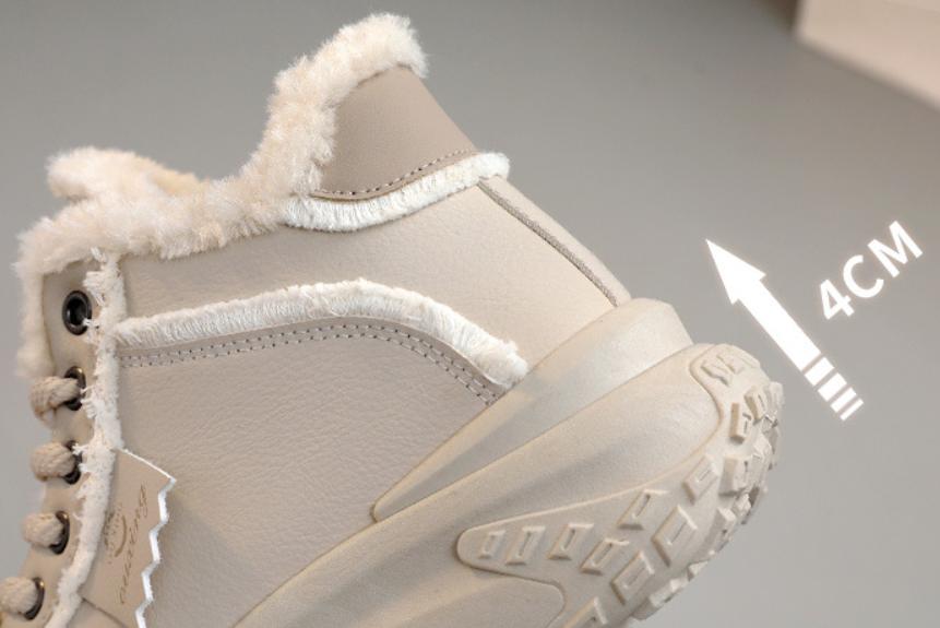 Warm Heightening Lace Up Sport Shoes