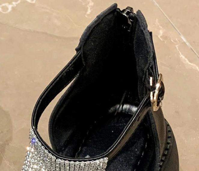 Bling Strap Casual Zipper Platform Sandals
