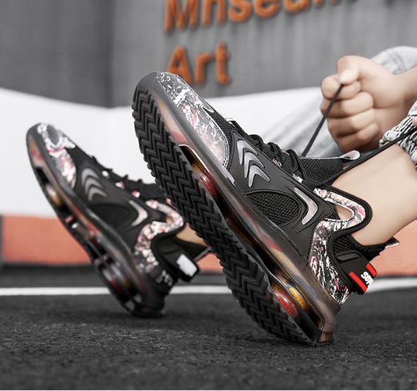 Men's Air-Cushioned Flying Woven Sports Shoes