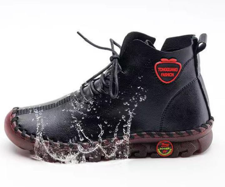 New Platform Leather Non-Slip Sneakers