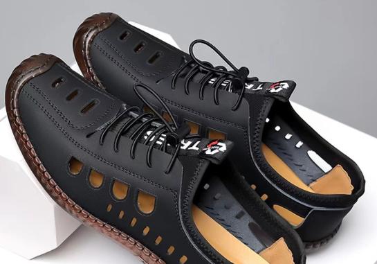 Handmade Soft Flat Bottom Breathable Hole Shoes