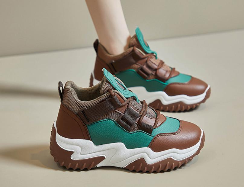 Platform Color Blocking Sports Shoes