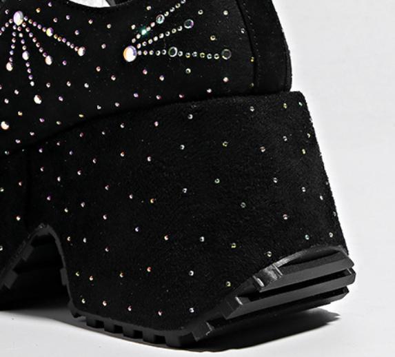 Rhinestone Casual Muffin Shoes