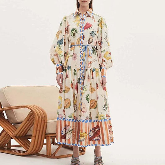 Theo Fruit Midi Dress