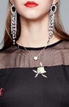 Embroidered flower midi dress